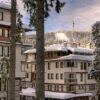 Green Life Pamporovo – facade with snow